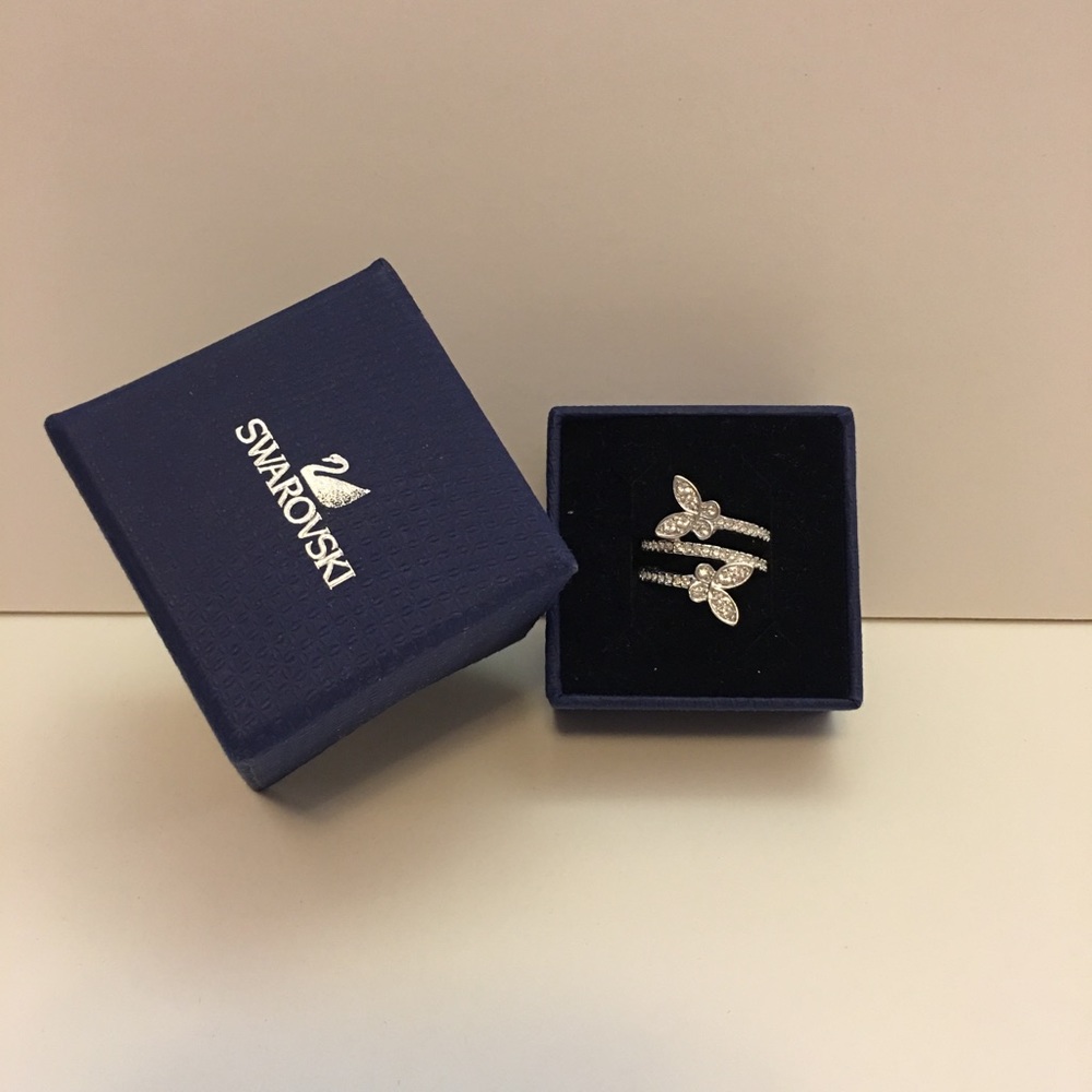 Swarovski butterfly ring